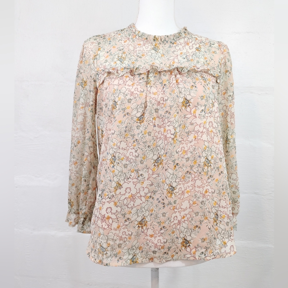 MONTEAU FLORAL PULLOVER TOP (763)